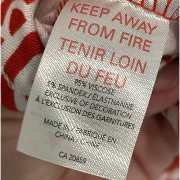 Hatley Dress. Geometric Red & White- size Small Petite - Picture 11 of 12